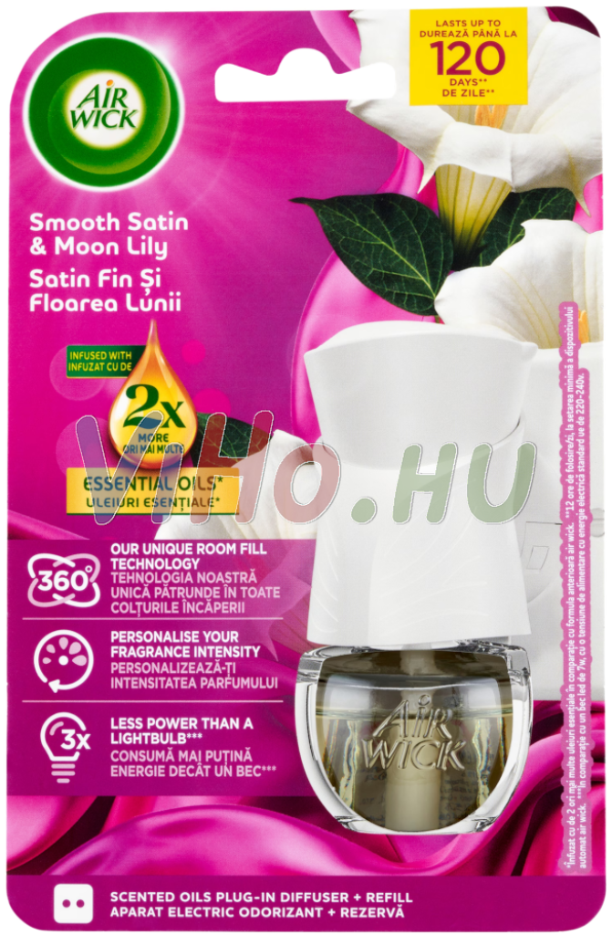 Air Wick Life Scents légfrissítő és utántöltő 19 ml Smooth Satin & Moon Lily